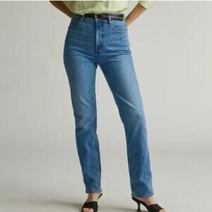 Everlane The Way High Slim Jean in Sail Blue